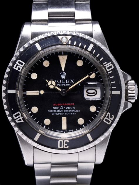 rolex submariner red text|1972 rolex submariner for sale.